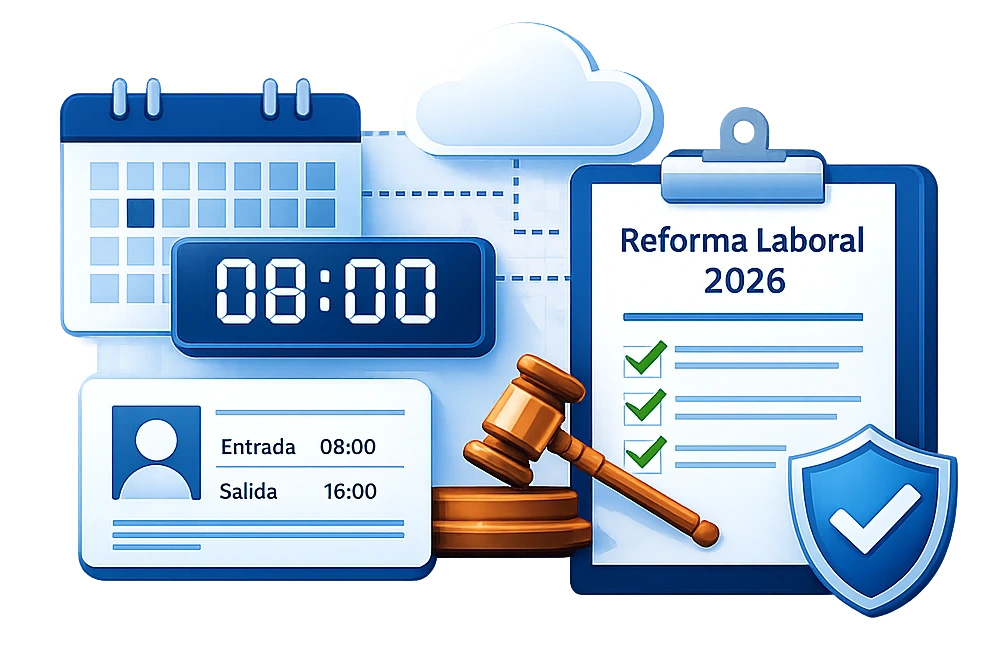 Registro electrónico de jornada laboral conforme a la reforma
